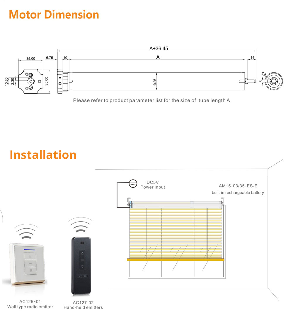 roller blind motor roller blind motor