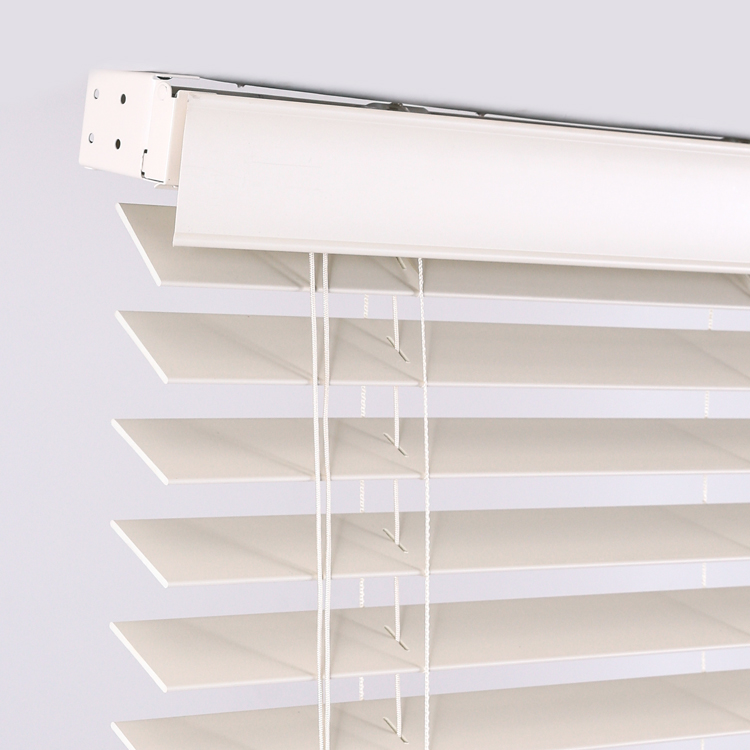 Flat Valance faux wood blinds