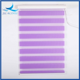 double-layered zebra shades
