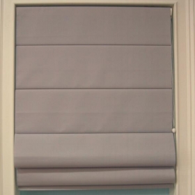 Flat roman shades