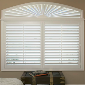 Fan Shape Plantation Shutters