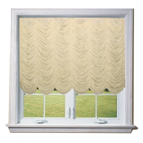 Best Austria Curtain Puff Drape Balloon Blind Waterfall Sheer Tulle Voile Roman Shade Supplier